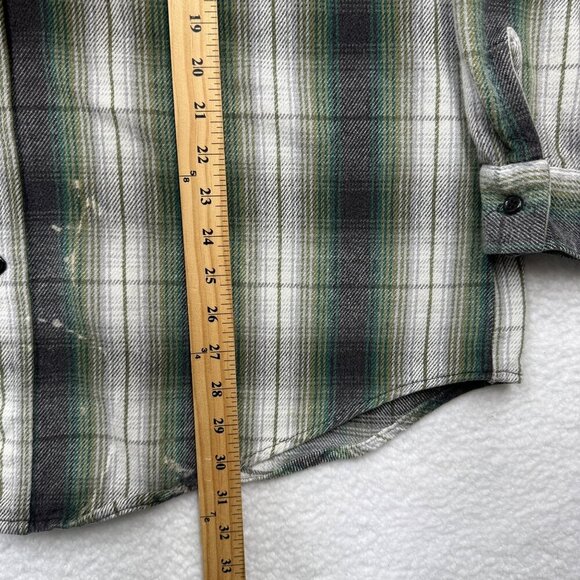 VTG Codet Heavy Flannel Plaid Shirt Cabincore Western Outdoor Grunge Mens 2XLT? - Picture 9 of 12